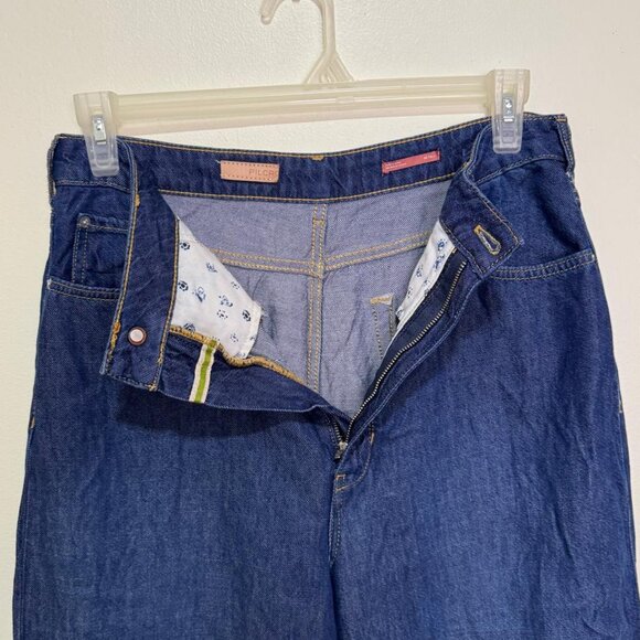 Anthropologie Pilcro Jeans The Annie High Rise Wide Leg Blue Denim Size 30 - Picture 10 of 15